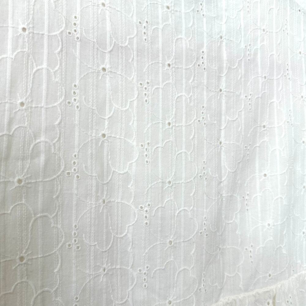 Madewell White Eyelet Babydoll Mini Dress in size S - Picture 6 of 6
